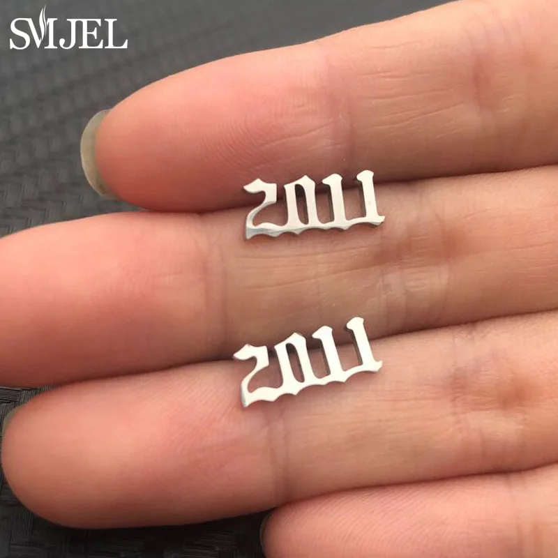 2011 SMJEL, корейские серьги руки, Женские Ювелирные изделия, серьги из нержавеющей стали, покажите вашу любовь, сердце, серьги-гвоздики для девочек, Букле д 'Орель - Окраска металла: 2011
