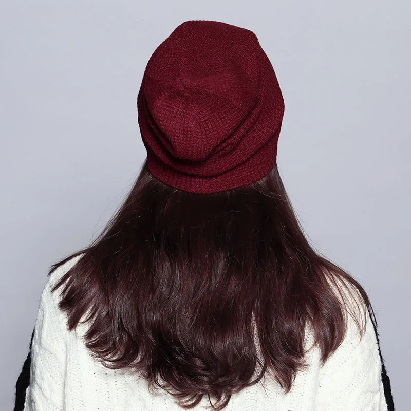 

Warm Beanie Fashion Autumn Hats For Women Winter Brand New Lattice Cotton Knitted Hat Female Skullies Beanies Lady Bonnet