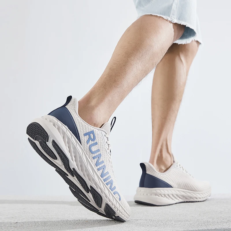 Goldencamel Male Sneakers Outdoor Men's shoes Mesh Breathable Casual Sports Summer Light Shock Absorption Running Footwear