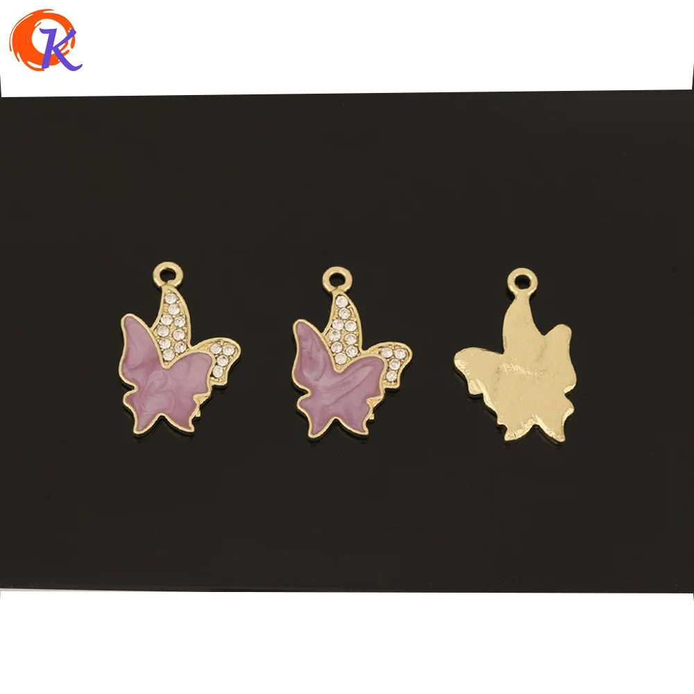 

Cordial Design 50Pcs 16*25MM Jewelry Accessories/Pendant/DIY Making/Paint Effect/Rhinestone Charms/Hand Made/Earring Findings