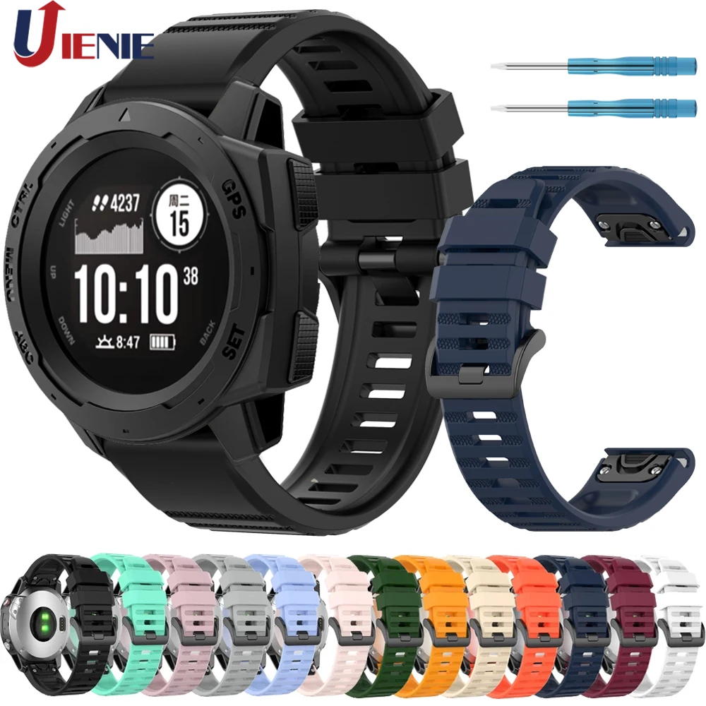 Ремешок силиконовый для смарт часов Garmin Instinct Fenix 6 5 5Plus 935 945 S60|Смарт-аксессуары| |