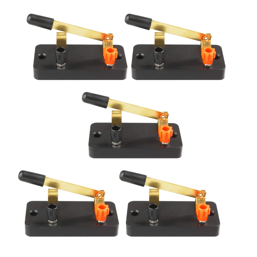 

Single Pole Single Throw Switch Plastic Educational Physics Laboratory Equipment For Classrooms Electricity Experiment 5PCS