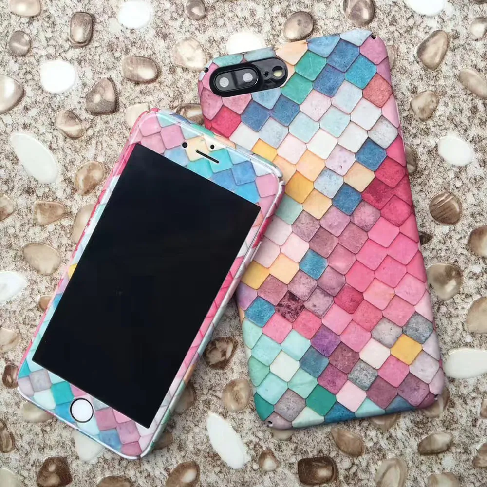 Защитная пленка для экрана с 3D рисунком чехол телефона IPhone Xr X Xs Max цветной 6S 6 8 7 Plus