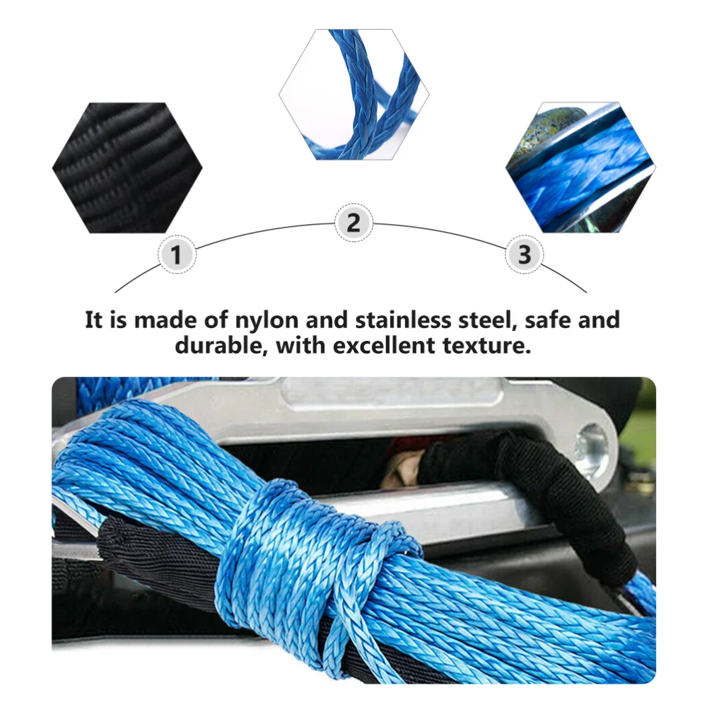 

1pc Heavy Duty Vehicle Trailer Rope Professional Automobile Traction Tow Strap