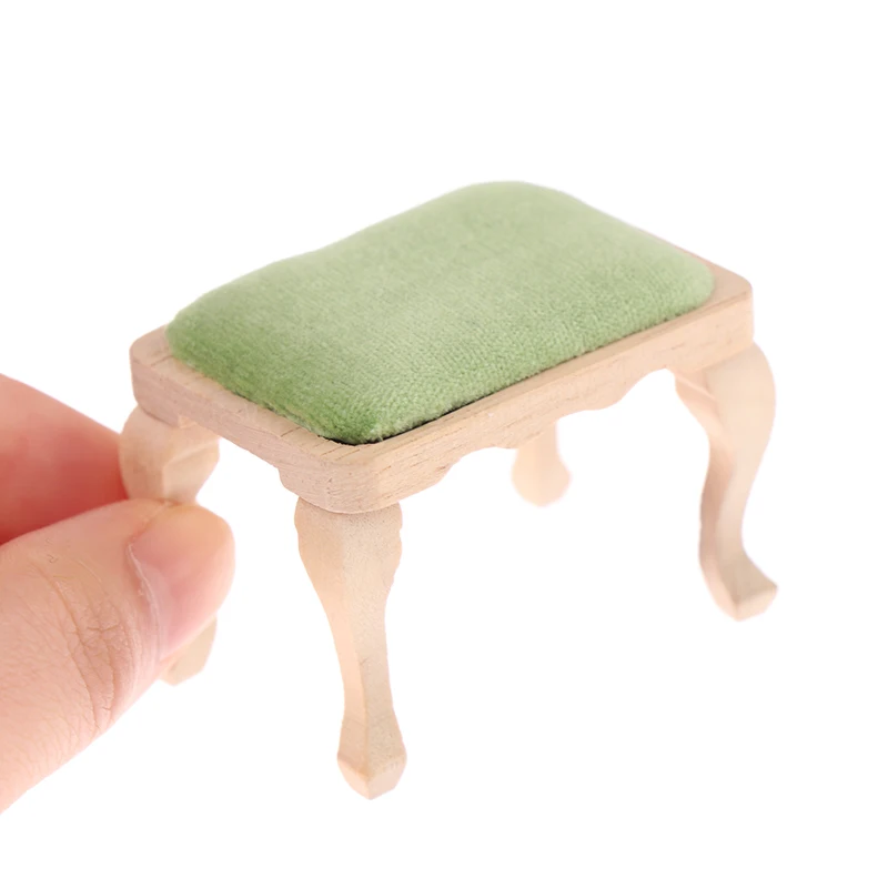 1PC 1/12 Dollhouse Soft Mini Sofa Stool Chair Pillow Furniture Model For Decor | Игрушки и хобби