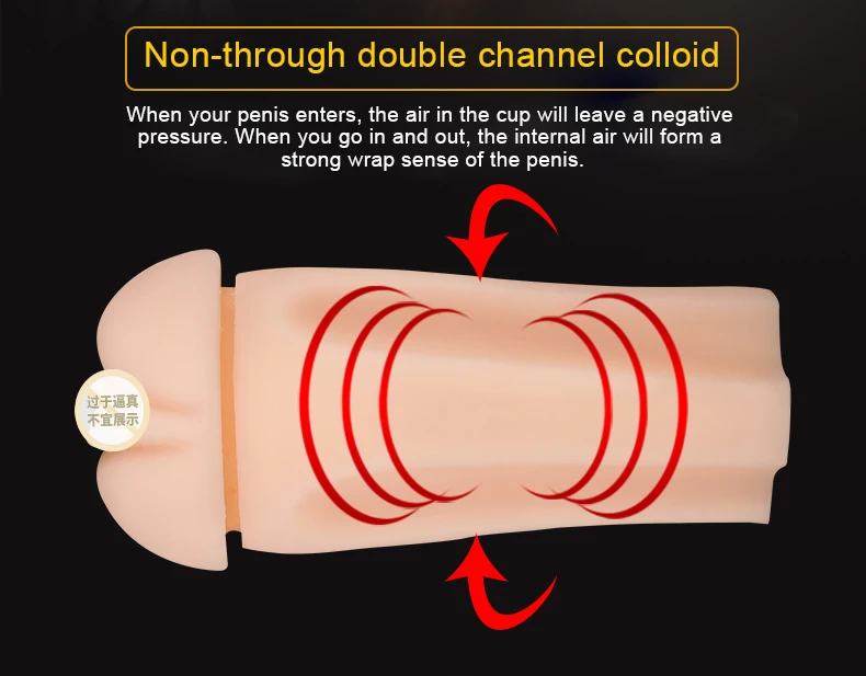 Вагинальный анальный двухканальный Мужской мастурбатор силиконовая