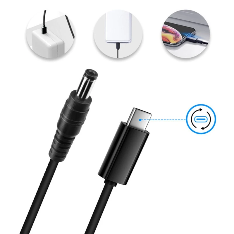 

Type-C to DC5.5*2.5 mm Power Cable Charging Cord for for Laptop Notebook Charger
