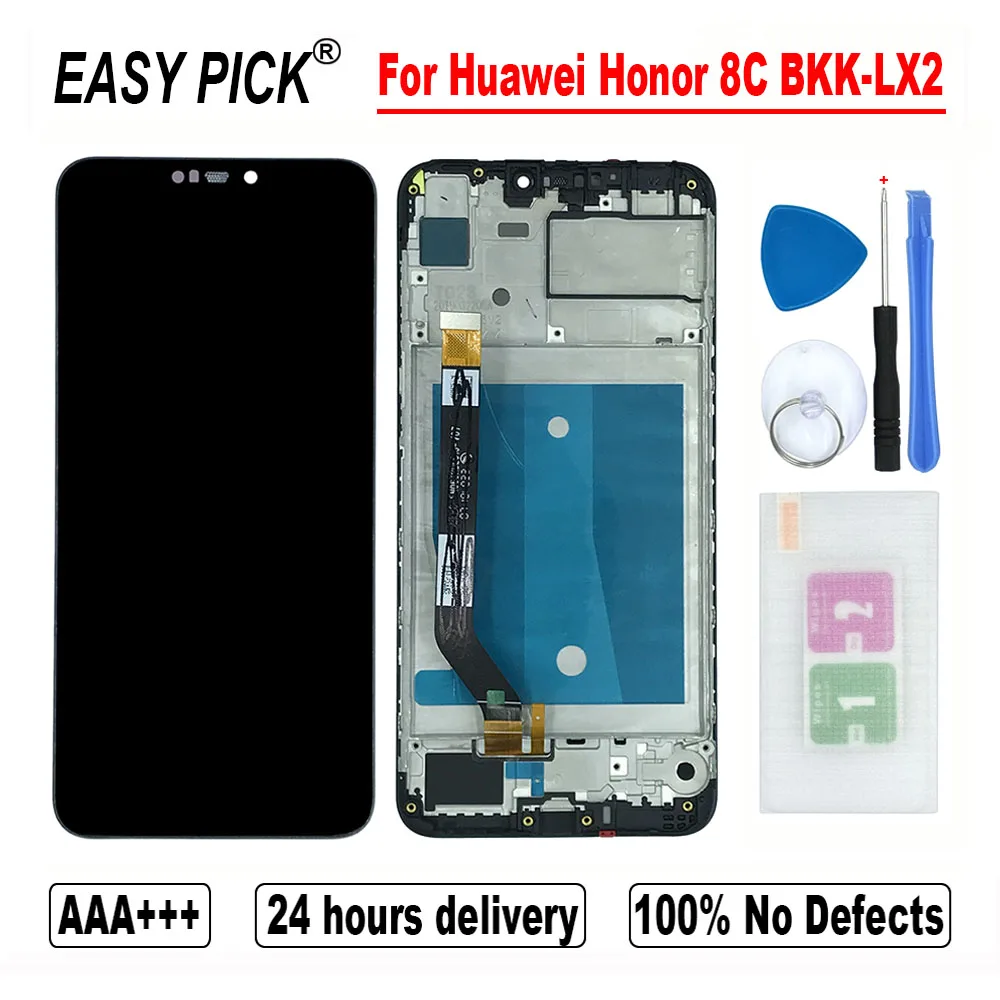 6 26 &quotдля Huawei Honor 8C BKK LX2 LX1 L21 AL00 TL00 ЖК дисплей сенсорный экран дигитайзер для сборки
