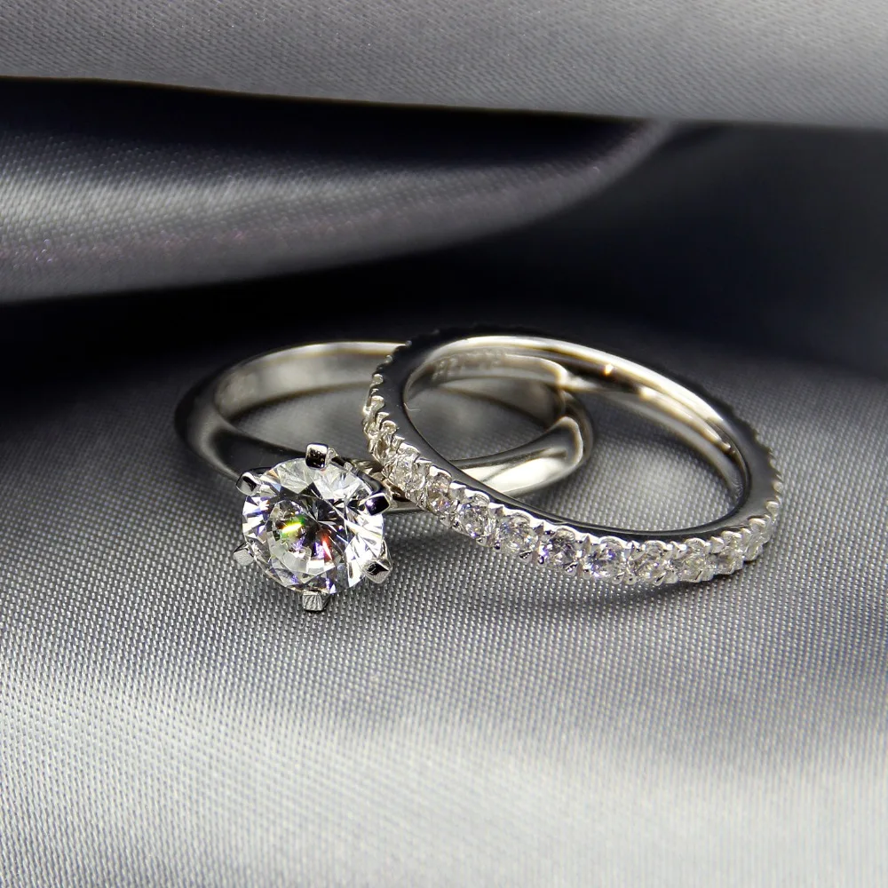 Женское кольцо из серебра 925 пробы с бриллиантами|Кольца| |