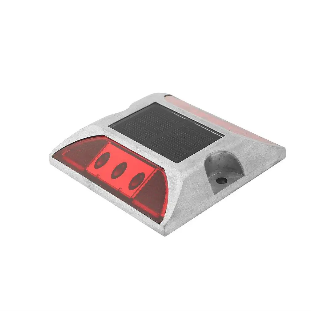 Aluminum Waterproof LED Solar Powered Road Stud Light road Reflective Ground Warning |