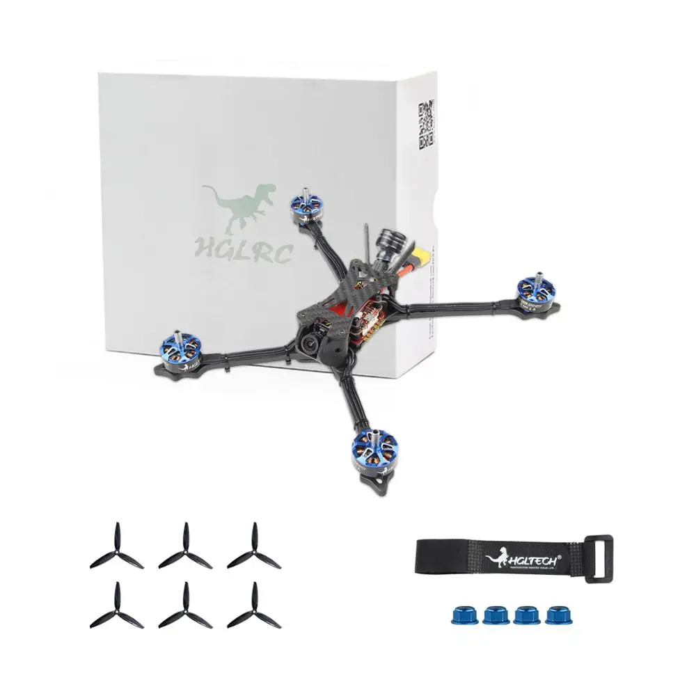HGLRC Wind6 6S BNF FPV гоночный Дрон F7 FC 2408 1700KV бесщеточный двигатель Blheli32 65A 4in1 ESC Forward VTX Flight