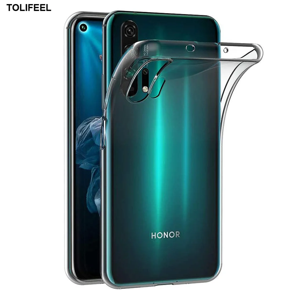 Мягкий силиконовый чехол для Huawei Honor 20S 20 Pro Прозрачный ударопрочный чехол-бампер