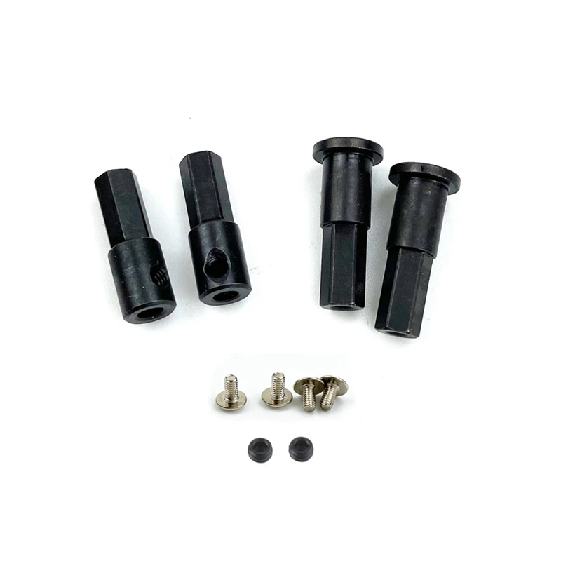 

4PCS 5mm to 12mm Metal Combiner Wheel Hub Hex Adapter for WPL D12 C14 & 1set 5mm Front Wheel Hub Hex Adapter Combiner