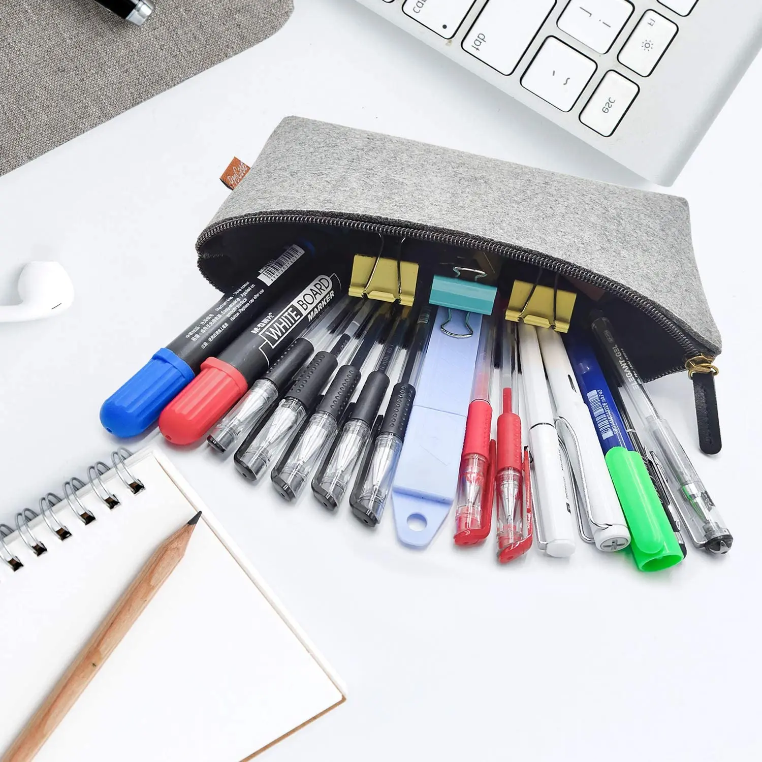 Фетровый мешочек многофункциональная сумка для хранения чехол карандашей ручек