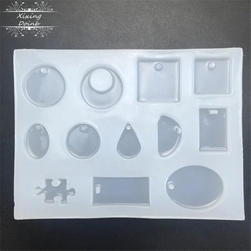 12 отверстий бриллиант зеркальная форма из силикагеля ювелирная эпоксидной смолы