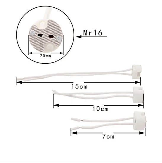 

Держатели цоколей для галогенных и светодиодных ламп MR11 MR16 GU5.3 G4 (5 шт.)
