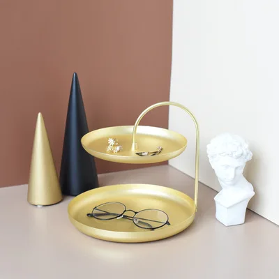 Металлические золотые подставки для кексов домашний стол 2/3 уровней стеллажи