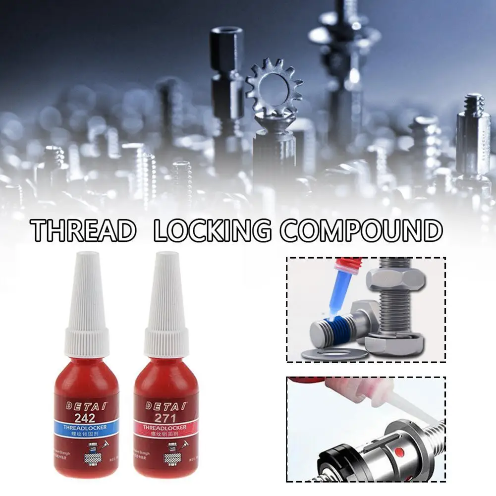 Винтовой клей 10 мл блокирующий агент резьбы анаэробный 242/271 маслостойкий