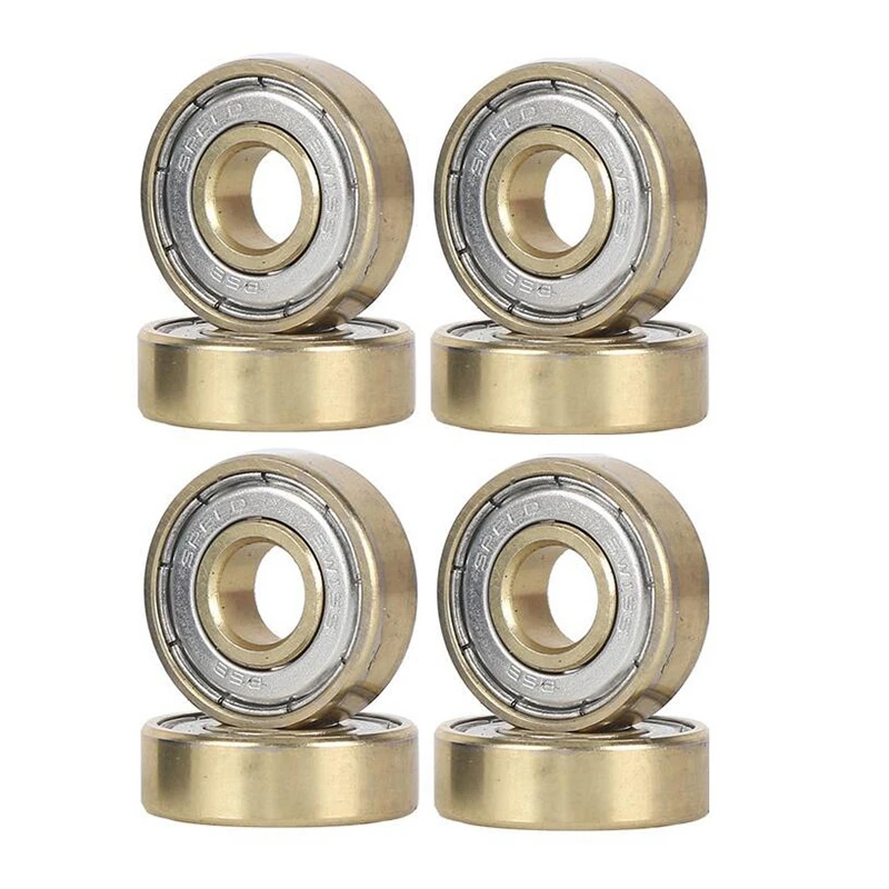 

8Pcs SPEED-11 Bearings Roller Skates Scooter Skateboard Wheels 608 ABEC 8X22X7mm