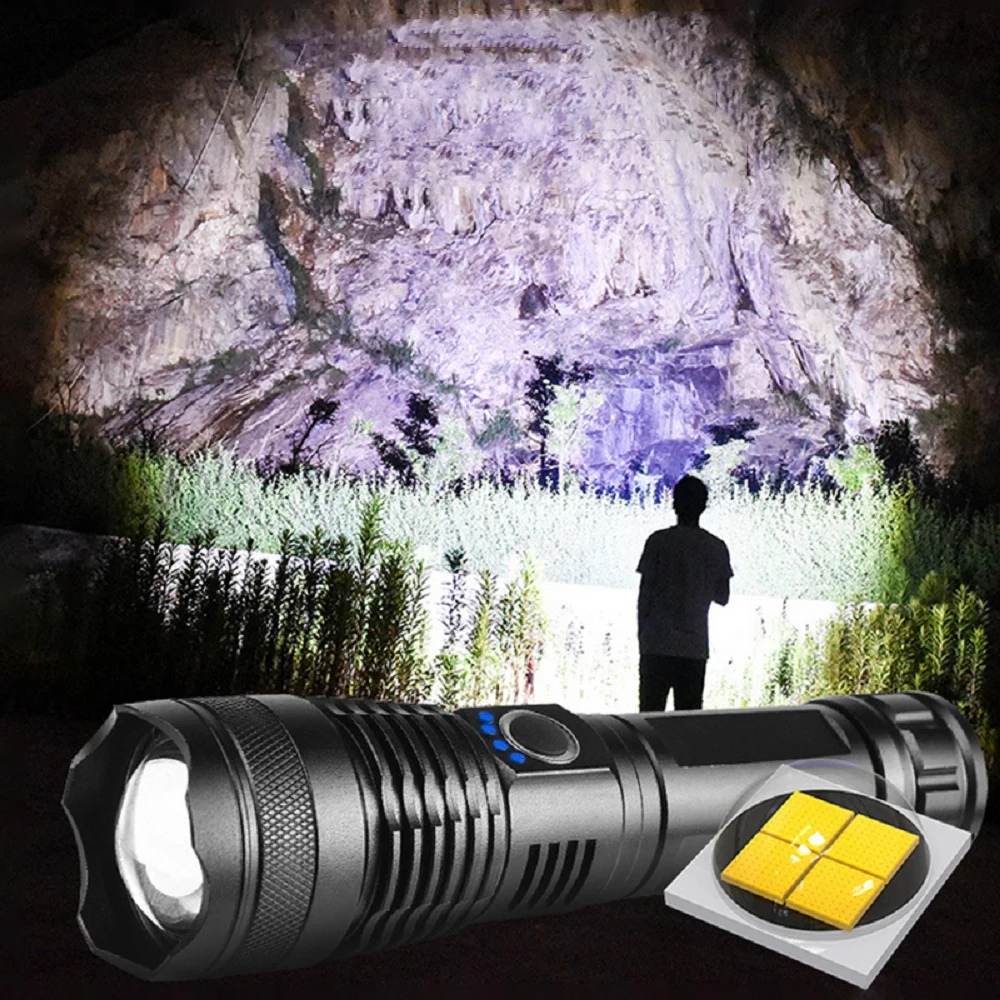 

Super Bright Xhp50.2 Most Powerful Led Flashlight Xhp50 Tactical Flashlight Torch Bicycle Lantern 18650 Rechargeable Flash Light