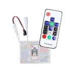 Контроллер светодиодной ленты WS2812B, WS2811, SK6812, беспроводной мини-Радиочастотный пульт дистанционного управления с 14 клавишами, 366 режимов, изменение DC5-24V