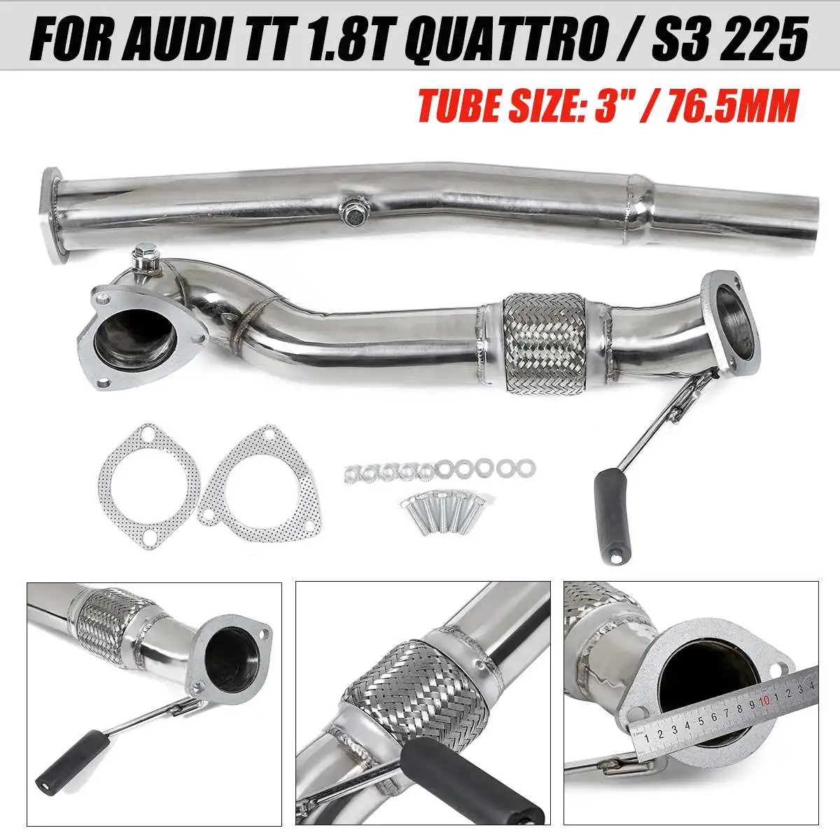 

Глушитель выхлопной трубы для Audi TT 1,8 T Quattro Audi S3 225