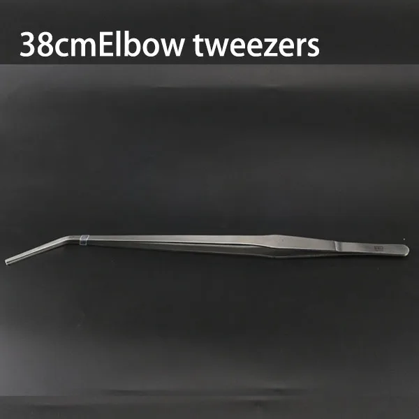 38cm bending Пинцет Ножницы для живых растений травы Aquario аксессуар для аквариума инструмент для очистки, удаления водорослей. Водоросли скребок. Инструмент для очистки - Цвет: 38cm bending