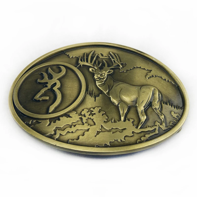 Роскошная брендовая металлическая пряжка на ремень с оленем ковбойские джинсы
