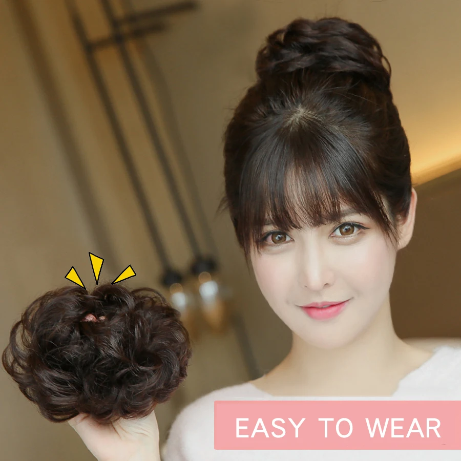 Кудрявые волосы хвосты натуральные накладные женские прически термостойкие