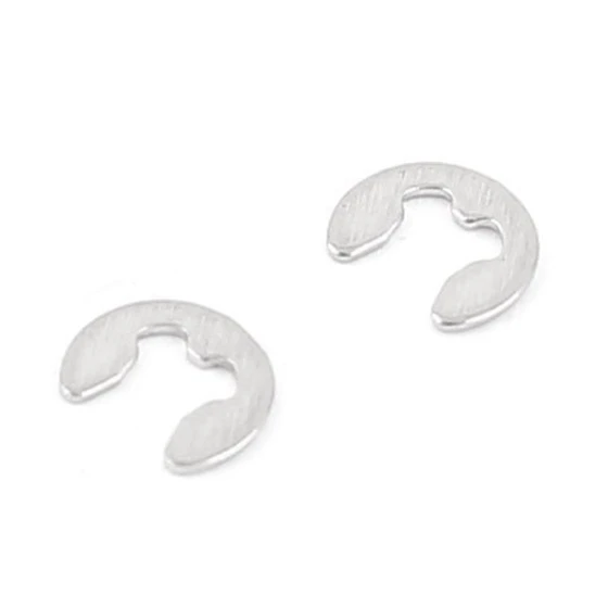 Набор крепежных внешних фиксаторов стопорное кольцо с защелкой E-clip 2 мм 10 шт. |