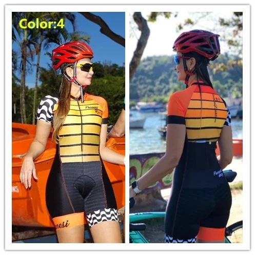 Женский триатлоновый комплект из Джерси с коротким рукавом и шортов