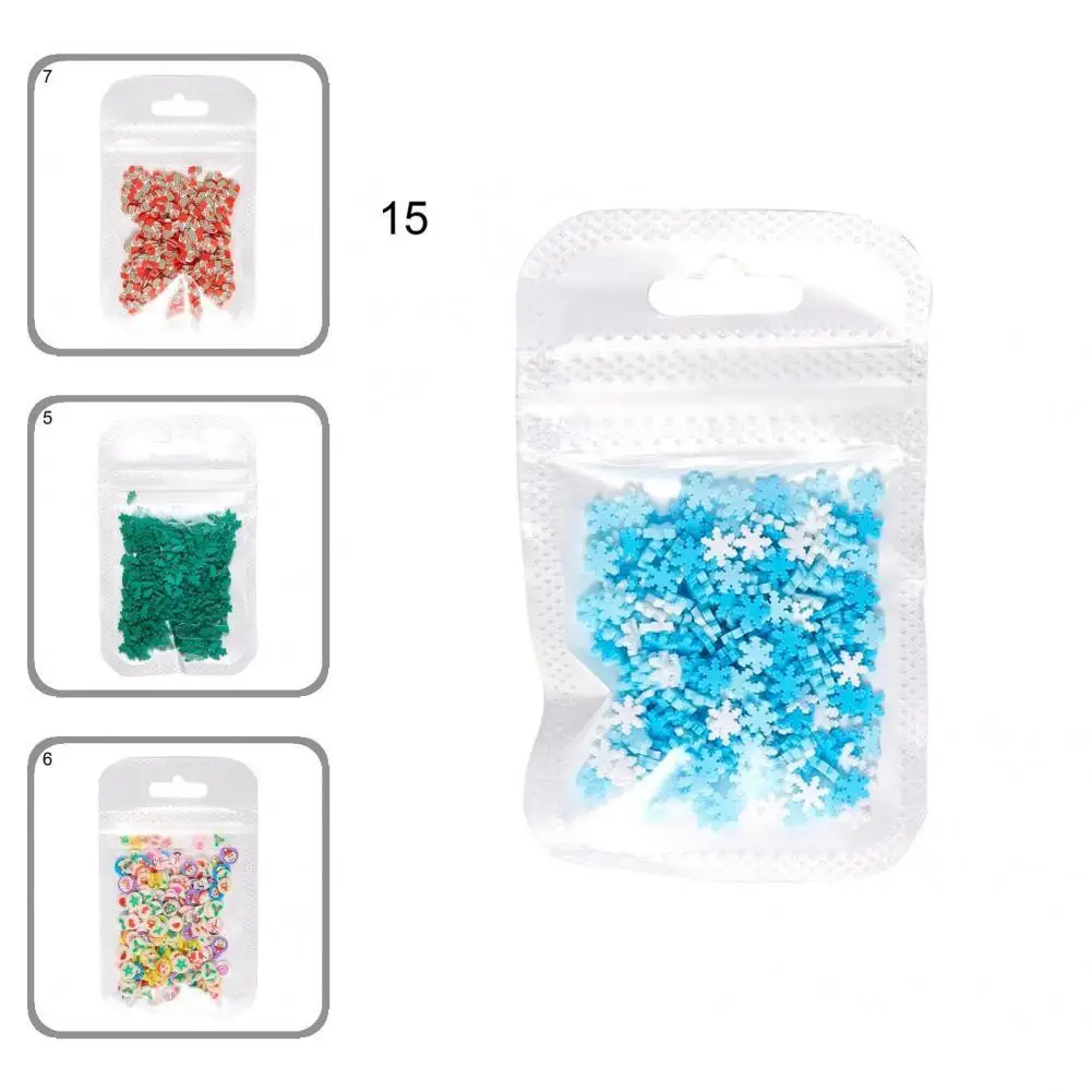 

Ultra Thin 1 Bag Exquisite Nail Art Charms Slice Decoration Polymer Colorful Nail Spangles Non-Fading for Beauty