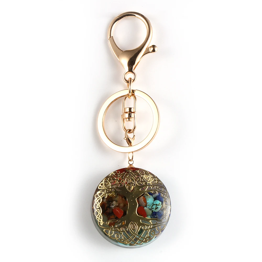 Энергетическое Древо жизни Orgonite брелок для мужчин и женщин мужские Рейки