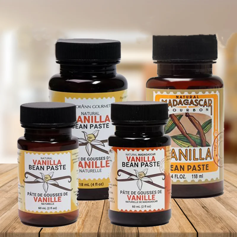 Aceites de Favor de pasta de vainilla de Malasia Natural, herramientas de decoraci&oacute;n de pasteles para postres, pasteles y panader&iacute;a, 60ml/118ml-0