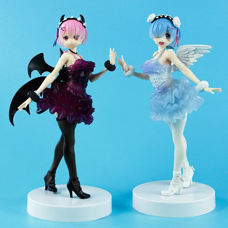 

16cm Demon Ram Angel Rem Japan Anime Re:Zero Starting Life in Another World Lovely Action Figure PVC Collection Model Toy Gift