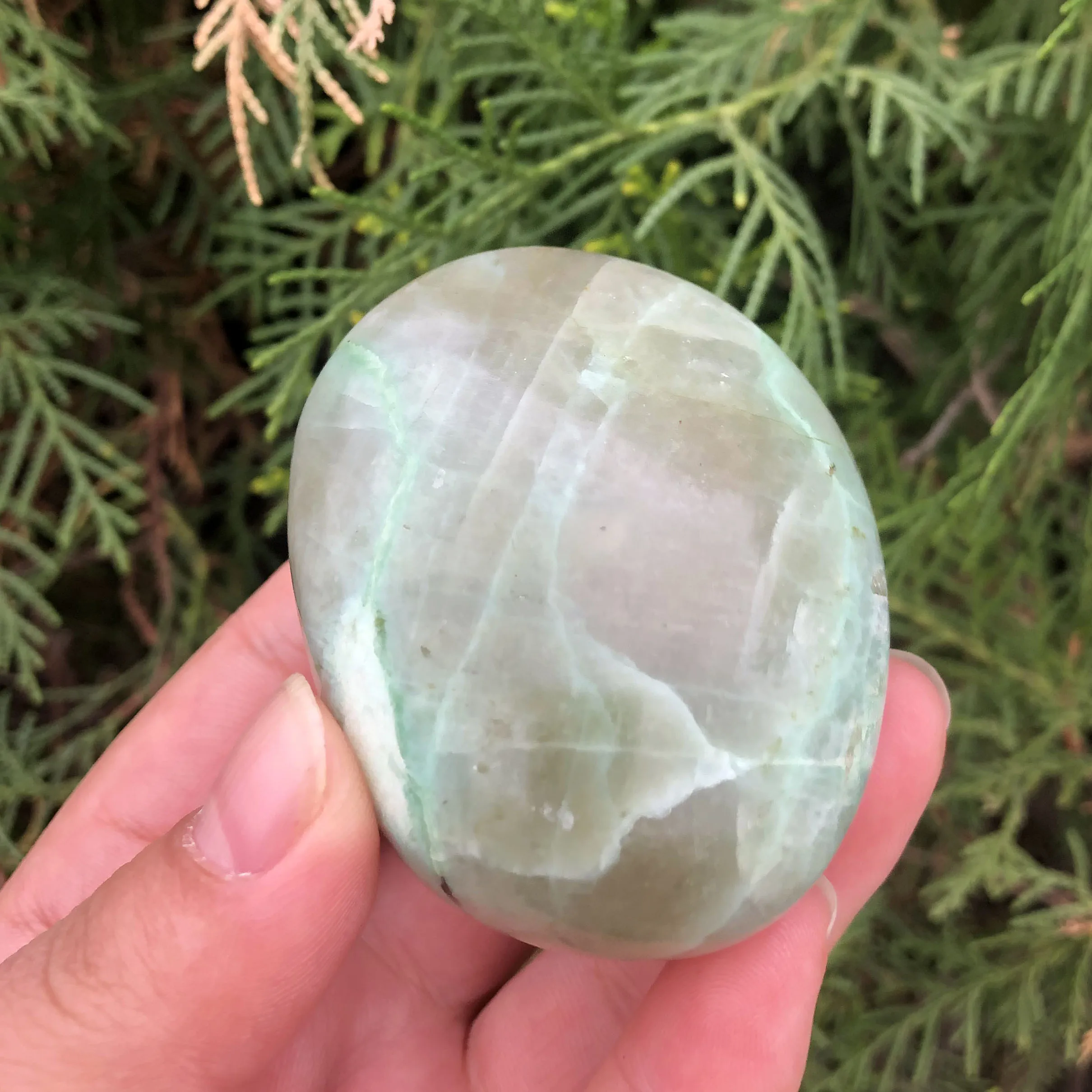 Натуральный зеленый лунный камень, камень ладони, кристалл, редкий лечебныйкамень для украшения дома, подарки