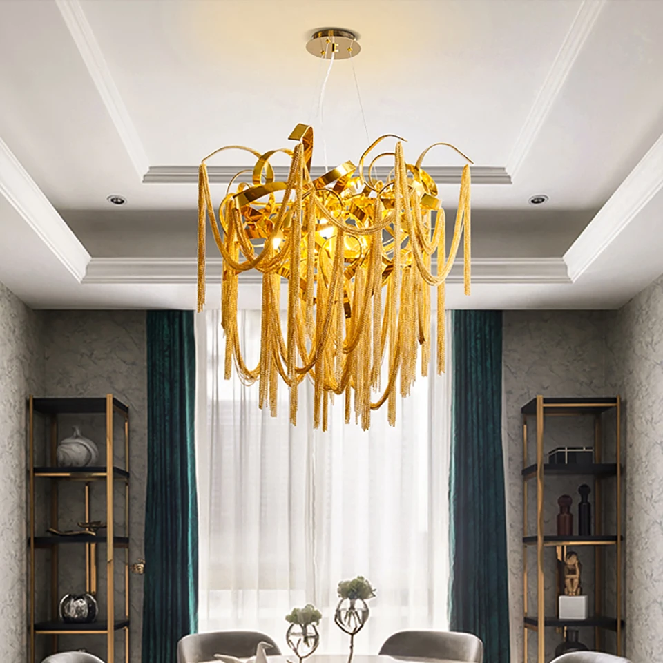 

Nordic Luxury Chandelier Lighting Dining Room,Home Decor Living Room LED Chandeliers Kitchen Hotel Hanging Lamp Indoor Lighting