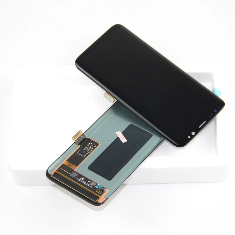 AMOLED lcd для SAMSUNG S8 G950F G950U lcd дисплей кодирующий преобразователь сенсорного экрана в сборе черный цвет