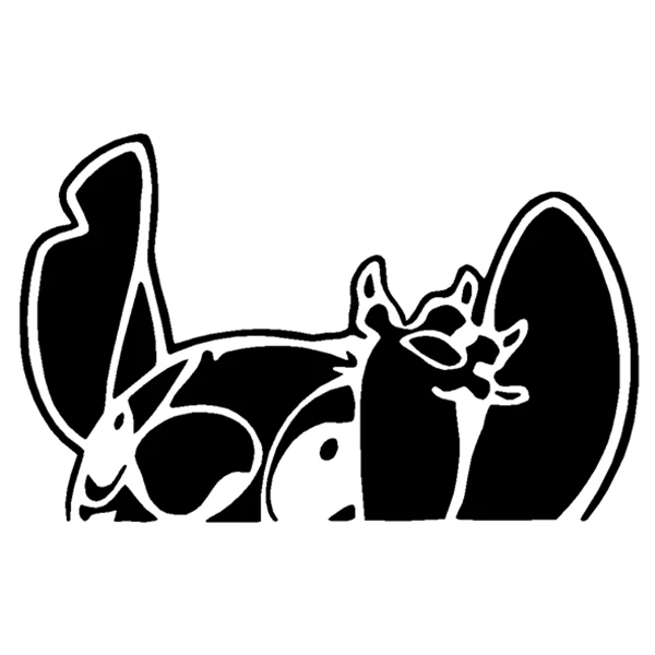 

Personality Car Stickers Stitch Cartoon Funny Decoration Creative Decals for Windshield Auto Tuning Styling KK Vinyls 16cm*10cm