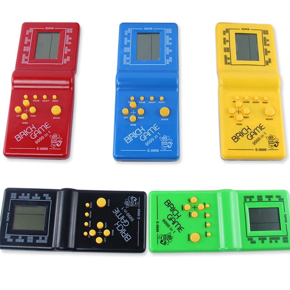 

Classic Handheld Game Machine Tetris Game Kids Game Console Toy with Music Playback Retro Children Pleasure Games Player