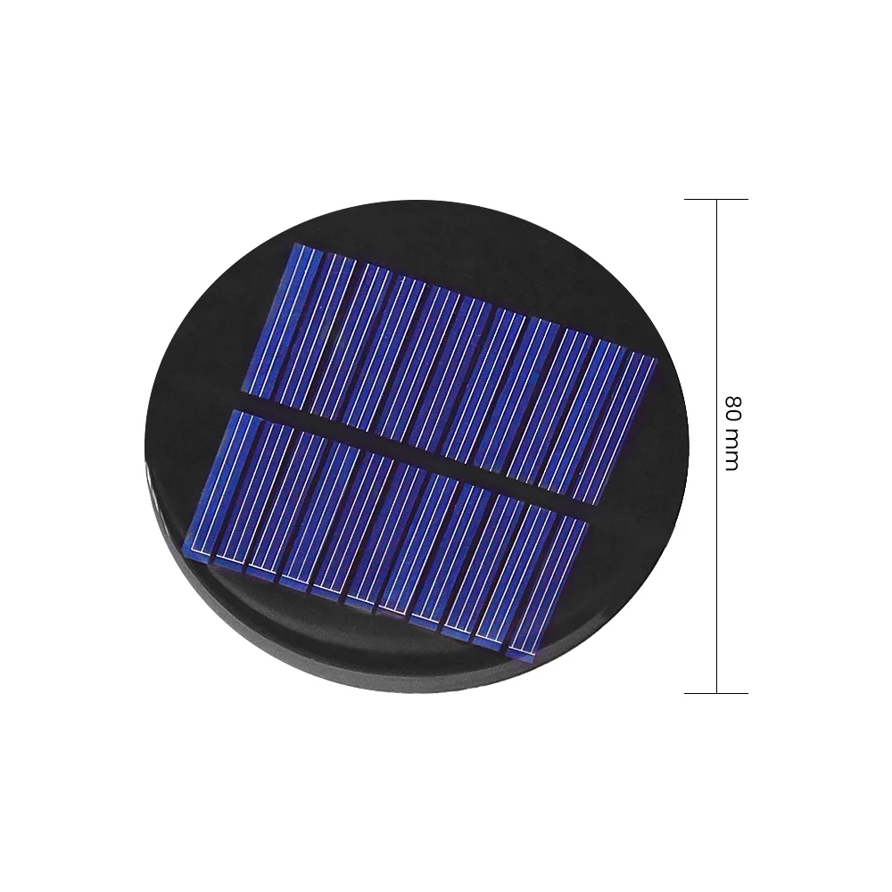 

SUNYIMA 10Pcs 5.5V 0.08A Polycrystalline Solar Panels 80mm Mini Solar Cells for Solar Toy DIY Battery Charger Sun Power Cell