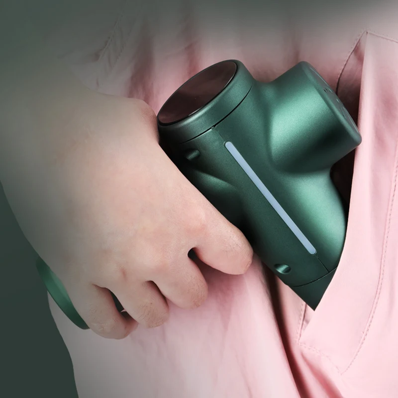 

Pocket Mini Electric Muscle Massage Gun Fascial Massager Neck Muscle Massage Impact Gun Pain Therapy for Body Relaxation