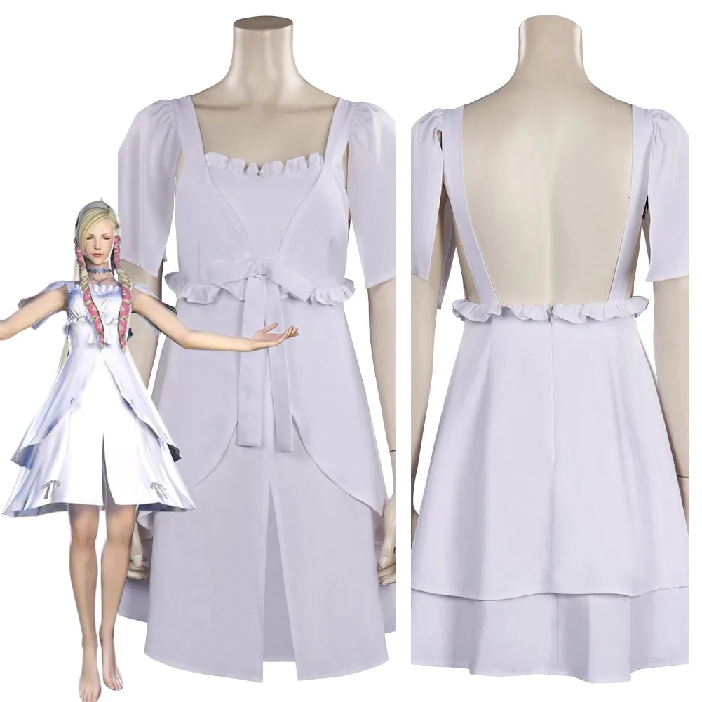 

Final Fantasy XIV FF14 Minfilia Cosplay Costume Dress Outfits Halloween Carnival Suit