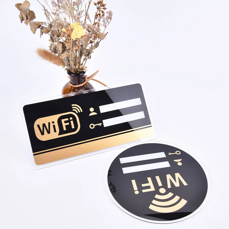 1 шт. акриловые зеркальные настенные наклейки с WIFI | Дом и сад