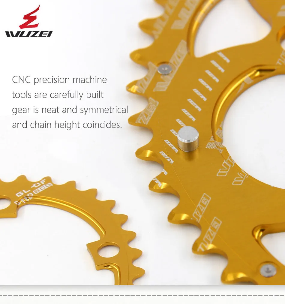 WUZEI Road Bicylcle 110BCD 35/50T Овальный Звездочка комплект велосипед 7075-T6 сплав Сверхлегкий эллипс восхождение Мощность передняя Звездочка пластина