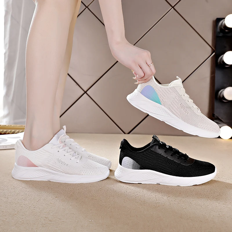 

Summer Women's Singles Mesh Hollow Breathable Student Sports Shoes Youth Fashion Trend Casual Shoes Women's Vulcanized Shoes