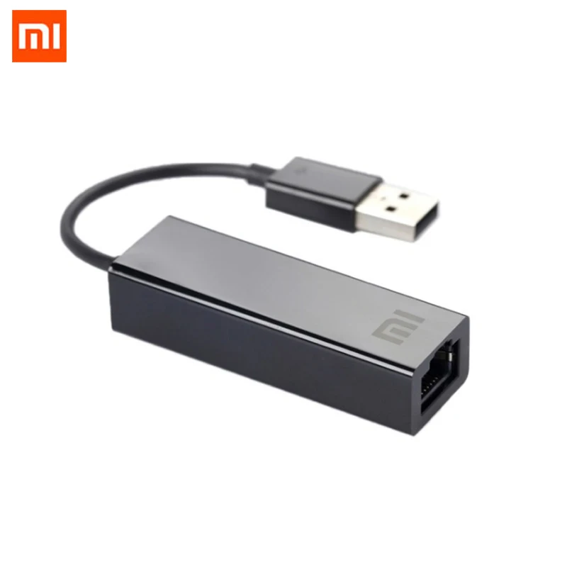 Оригинальный Xiaomi USB 2 0 адаптер Ethernet 10 Мбит/с/100 Мбит/с мегабит RJ45 сетевой для ТВ