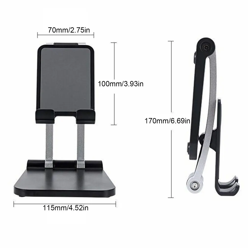 adjustable tablet stand desktop tablet holder mount foldable aluminum alloy phone stand for tablets phones free global shipping