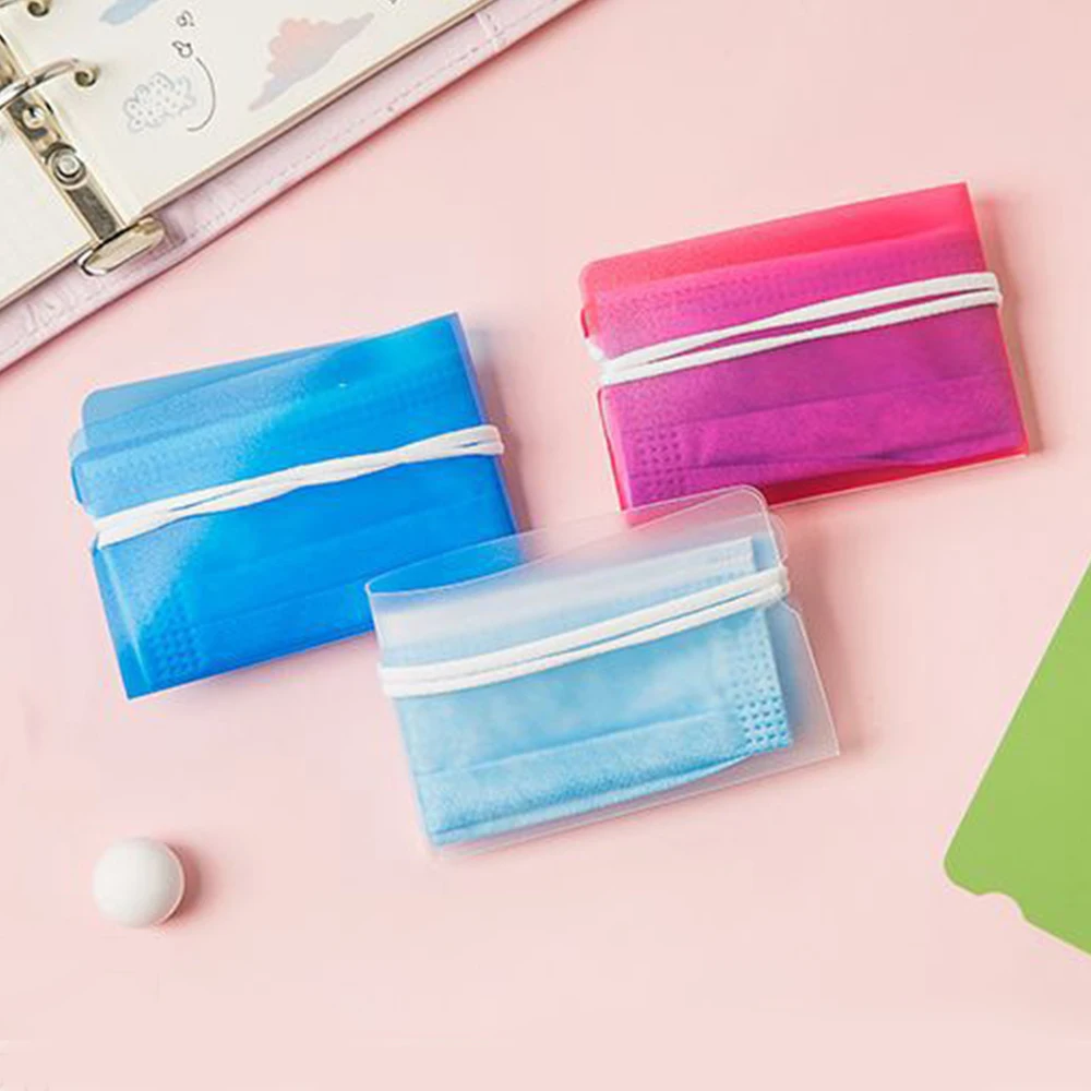 5 шт. зажим для маски портативный пластиковый мини складной держатель контейнер