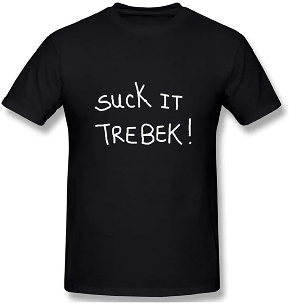 

Suck It Trebek Men's Cotton Performance Basic Short Sleeve T-Shirt
